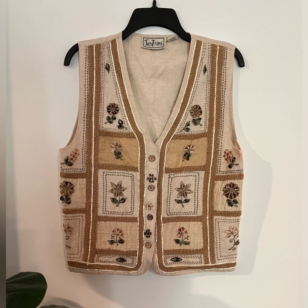 Tantrums Vintage Vest Embroidered